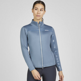 Eskadron Classic Sports Zip-Shirt in Steel Blue